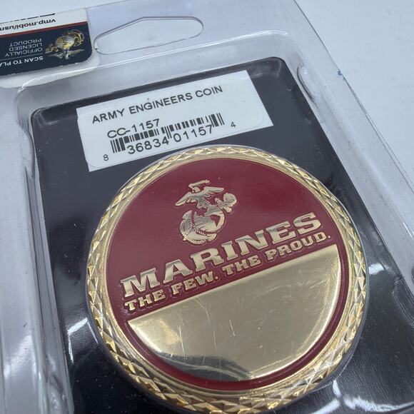 USMC Gunnery Sergeant Engravable Challenge Coin by Challenge Coin Company - Picture 3 of 5